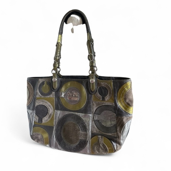 Coach Mia Patchwork C Tote Hand/Shoulder Bag - Picture 3 of 9